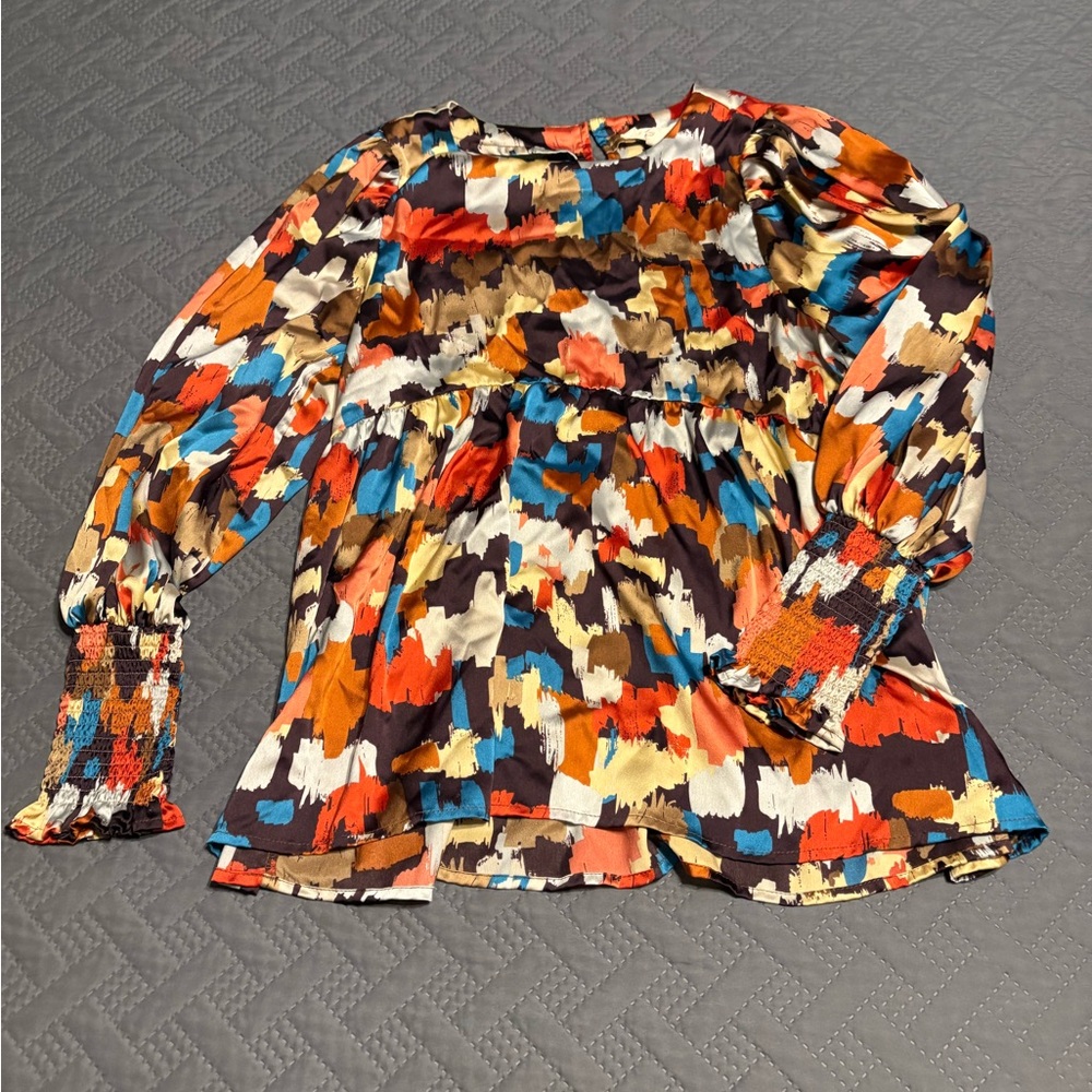 Colorful Abstract Women's Top